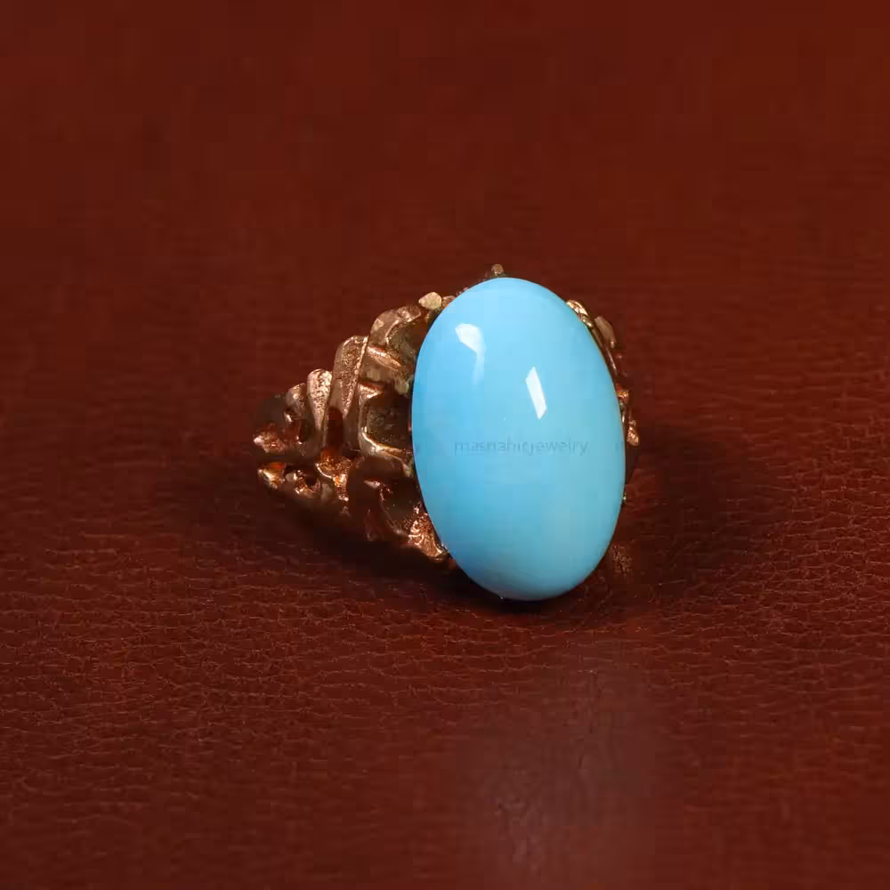 نگین فیروزه عجمی کد 29867 - جواهری مشاهیر