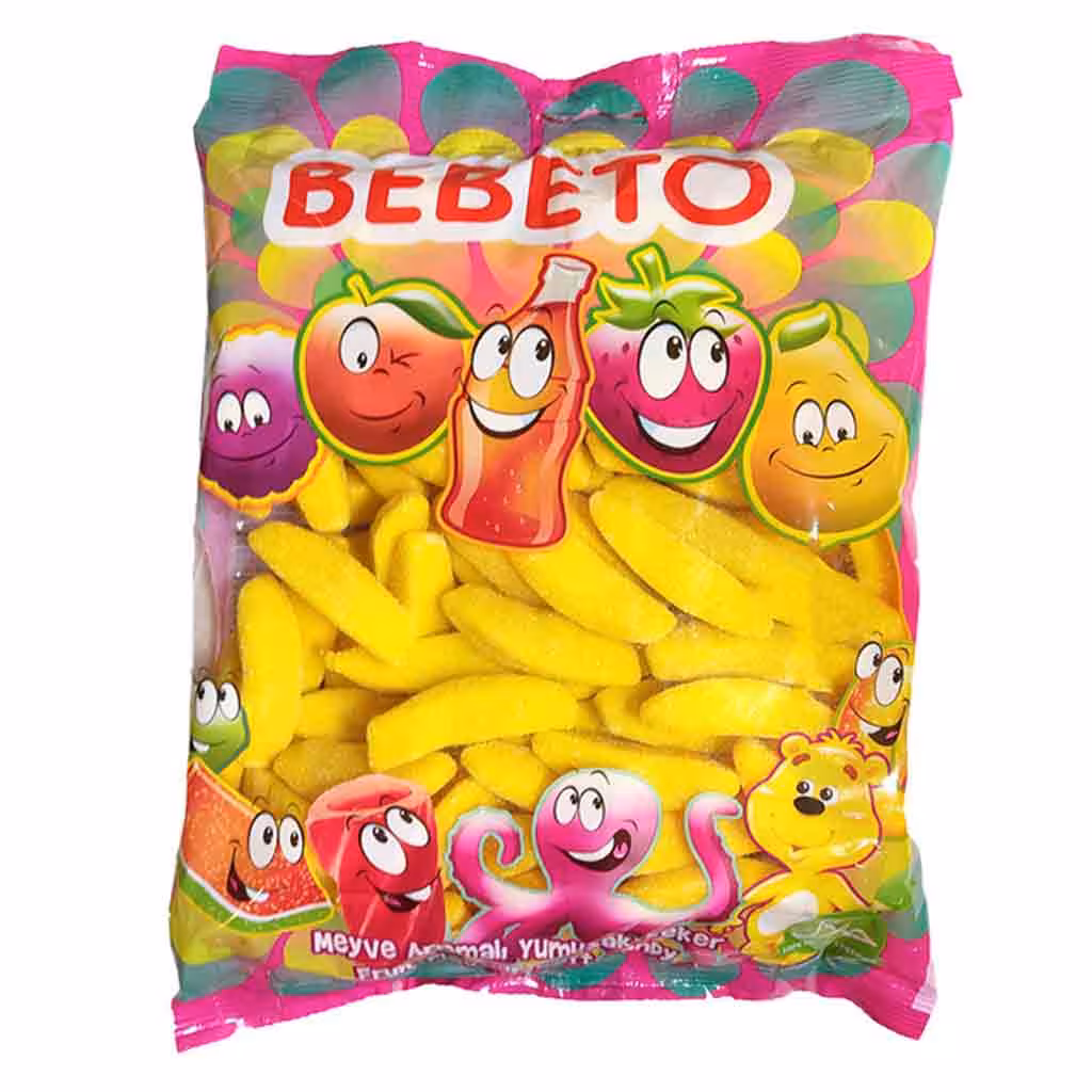 پاستیل شکری ببتو Bebeto با طرح موز 1000 گرم