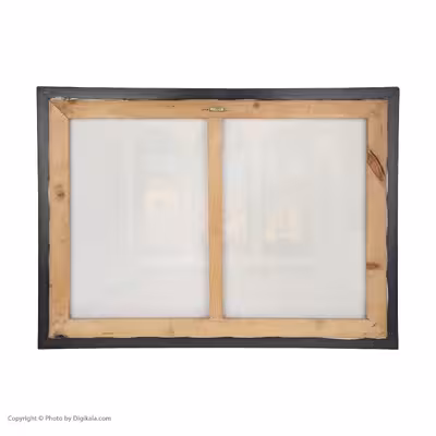 تابلو نقاشی رنگ روغن مدل خانه سنتی عامری های کاشان و فرش ایرانی 