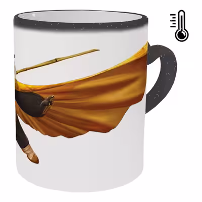 ماگ حرارتی مدل دسته قلبی اکلیلی طرح پاندا کنگ فو کار کد 88