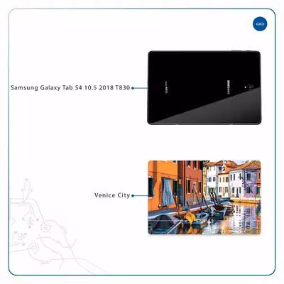 برچسب پوششی ماهوت مدل Venice City مناسب برای تبلت سامسونگ Galaxy Tab S4 10.5 2018 T830