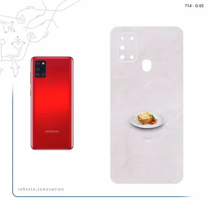 برچسب پوششی ماهوت مدل Lasagne مناسب برای گوشی موبایل سامسونگ Galaxy A21s