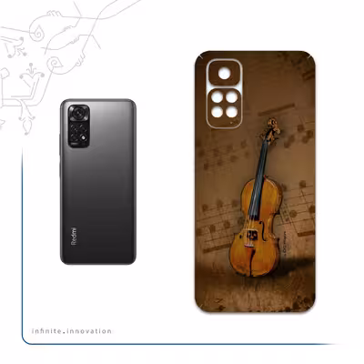 برچسب پوششی ماهوت مدل Violin-Instrument مناسب برای گوشی موبایل شیائومی Redmi Note 11S