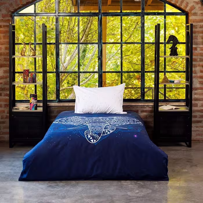 سرویس ملحفه هوم اند بس طرح فیل تک نفره 3 تکه
