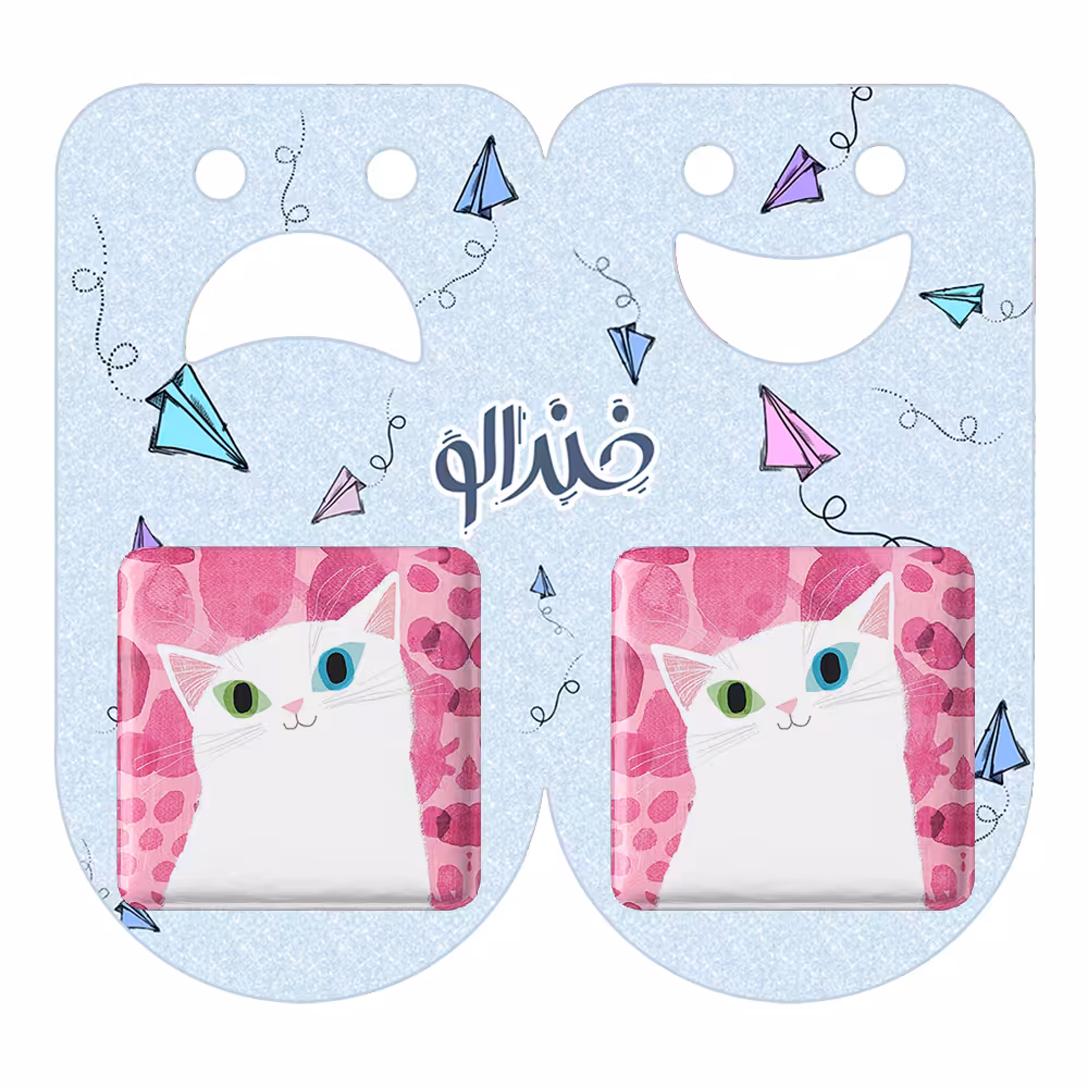 پیکسل خندالو مدل گربه کد 5212 به همراه مگنت