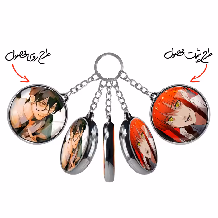 جاکلیدی خندالو طرح هایاکاوا انیمه مرد اره ای مدل دوطرفه کد 1800918014