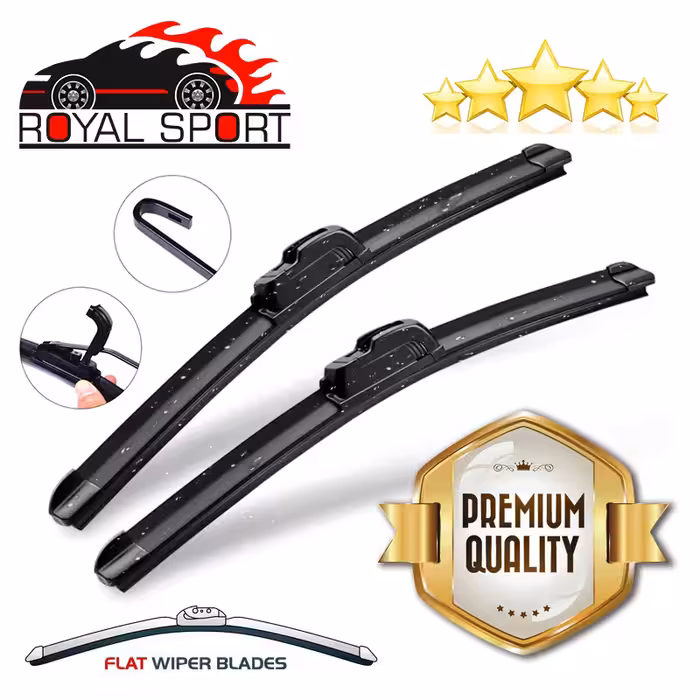 تیغه برف پاک‌کن رویال اسپرت مدل FLAT PRO مناسب برای سورن بسته 2 عددی