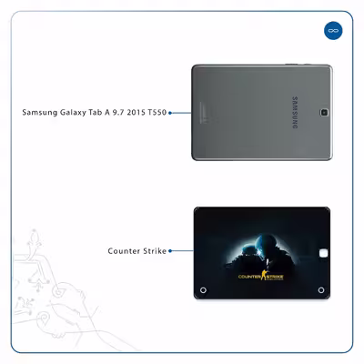 برچسب پوششی ماهوت مدل Counter-Strike مناسب برای تبلت سامسونگ Galaxy Tab A 9.7 2015 T550