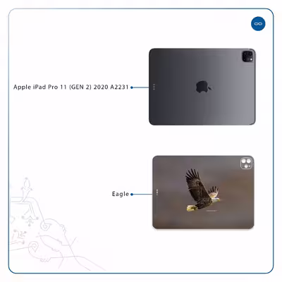 برچسب پوششی ماهوت مدل Eagle مناسب برای تبلت اپل iPad Pro 11 (GEN 2) 2020 A2231