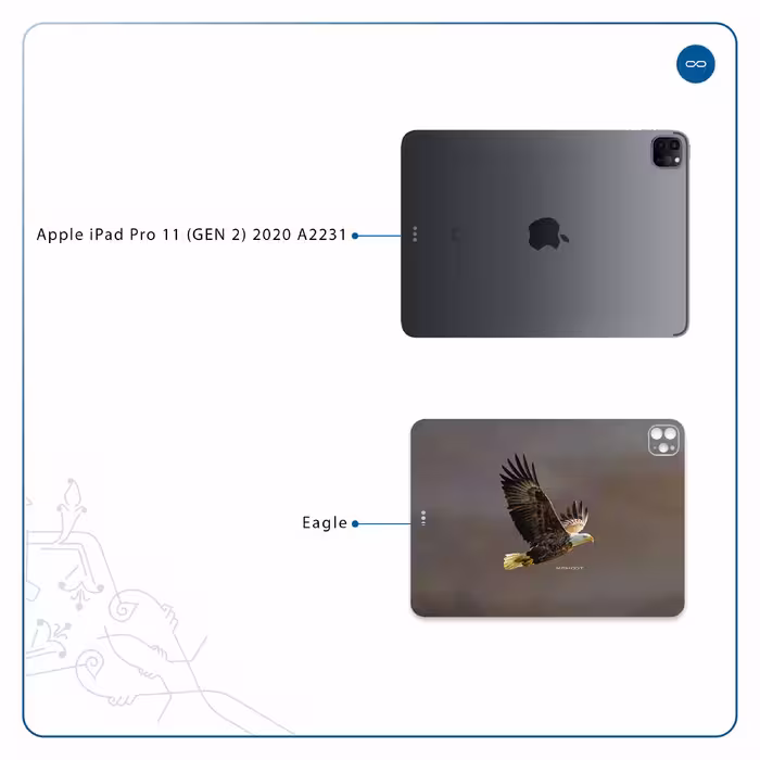 برچسب پوششی ماهوت مدل Eagle مناسب برای تبلت اپل iPad Pro 11 (GEN 2) 2020 A2231