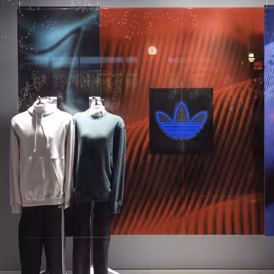 چراغ دیواری نئون دیزاین طرح Adidas-Logo_BL