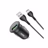 شارژر فندکی هوکو مدل Z43 QC3.0 18W به همراه کابل تبدیل usb-c