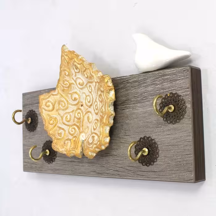 جاکلیدی مدل کاشی برگ و پرنده