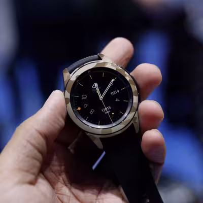 برچسب ماهوت طرح Army-Desert مناسب برای ساعت هوشمند سامسونگ Galaxy Watch 42mm