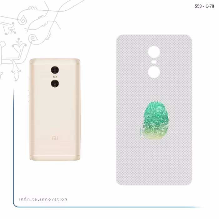 برچسب پوششی ماهوت مدل Minimal Fingerprint مناسب برای گوشی موبایل شیائومی Redmi Pro