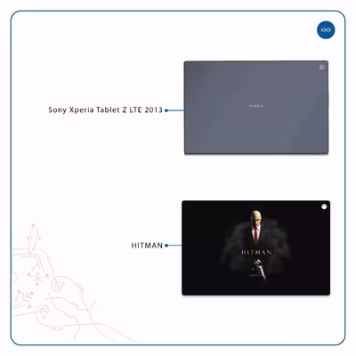 برچسب پوششی ماهوت مدل Hitman-Game مناسب برای تبلت سونی Xperia Tablet Z LTE 2013
