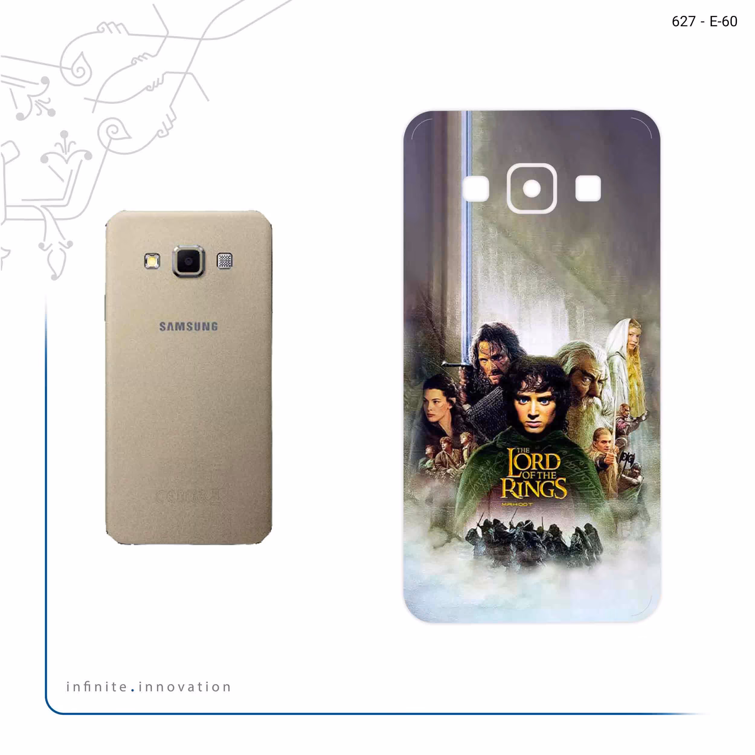 برچسب پوششی ماهوت مدل The Lord of the Rings مناسب برای گوشی موبایل سامسونگ Galaxy A3