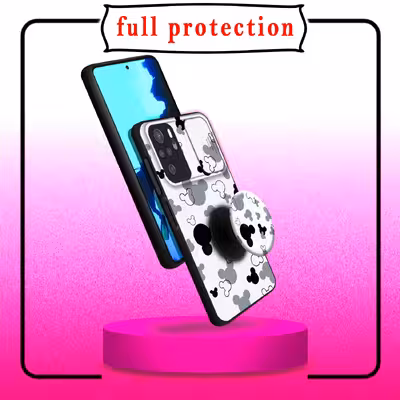  کاور لاین کینگ مدل KalehMiki J2 مناسب برای گوشی موبایل شیائومی Redmi Note10/10S به همراه پایه نگهدارنده