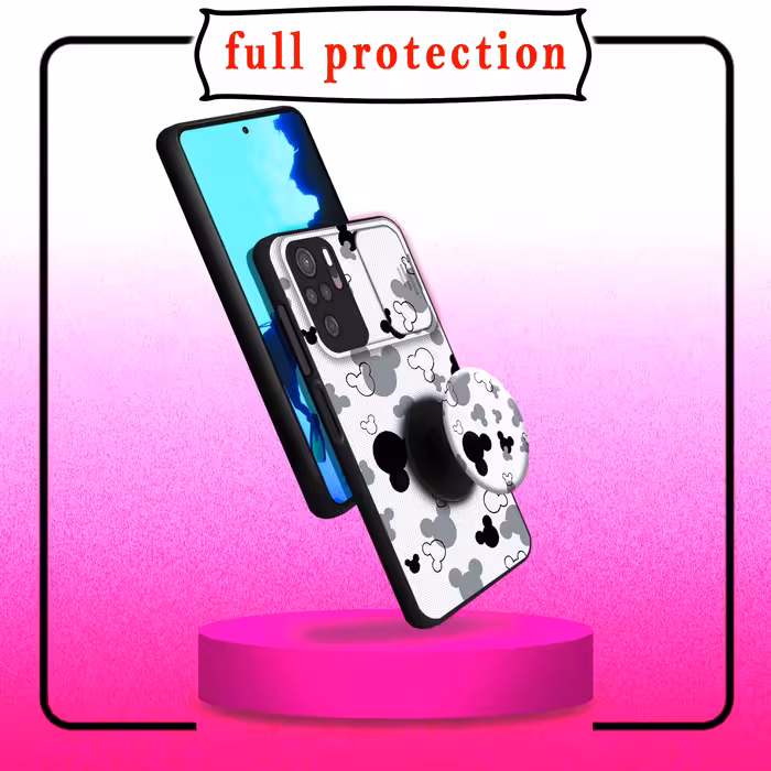  کاور لاین کینگ مدل KalehMiki J2 مناسب برای گوشی موبایل شیائومی Redmi Note10/10S به همراه پایه نگهدارنده