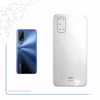 برچسب پوششی ماهوت مدل Metallic-White مناسب برای گوشی موبایل ریلمی 7 5G