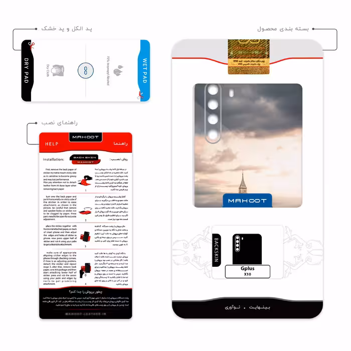 برچسب پوششی ماهوت مدل London-City مناسب برای گوشی موبایل جی پلاس X10