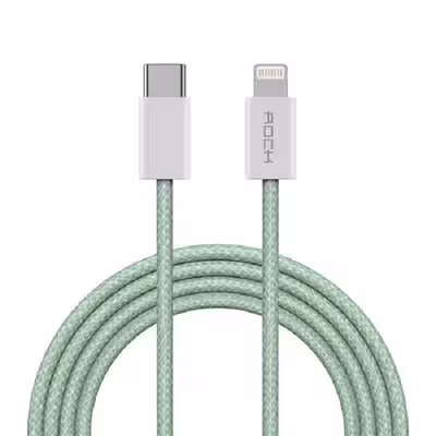 کابل تبدیل USB-C به لایتنینگ راک مدل rcb0817 طول 1 متر