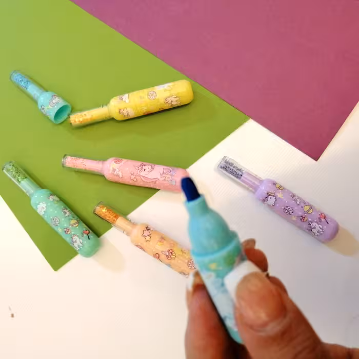 ماژیک علامت گذار مدل یونیکورن کد 01 بسته 6 عددی 