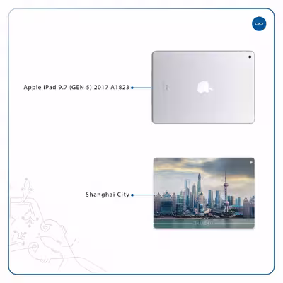 برچسب پوششی ماهوت مدل Shanghai City مناسب برای تبلت اپل iPad 9.7 (GEN 5) 2017 A1823