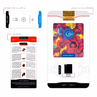 برچسب پوششی ماهوت مدل Vector Flower Garden Digital Art مناسب برای گوشی موبایل شیائومی Redmi 4A