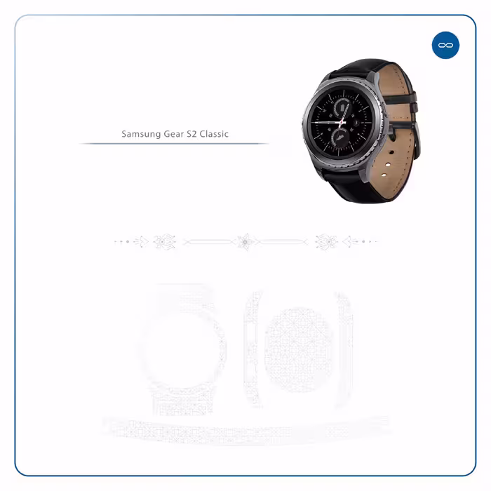 برچسب ماهوت طرح Cloud-Transparent مناسب برای ساعت هوشمند سامسونگ Galaxy Gear S2 Classic