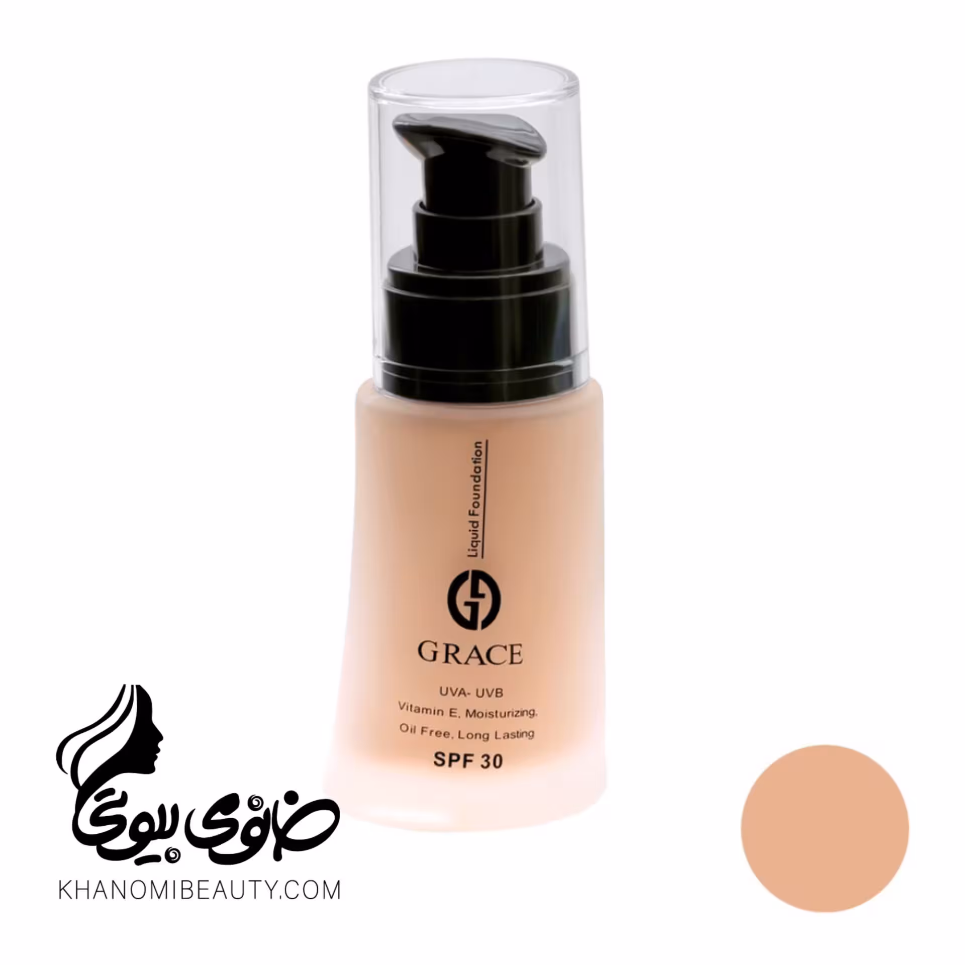 کرم پودر  spf 30 ویتامین c با ماندگاری بالا گریس 304
