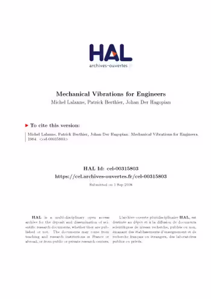 خرید و دانلود نسخه کامل کتاب Mechanical Vibrations for Engineers