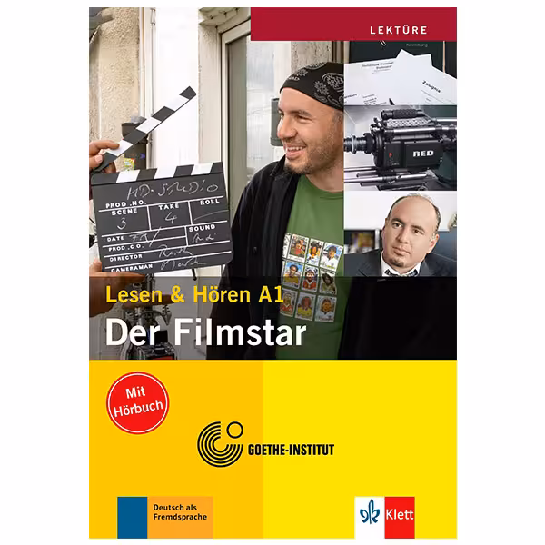 کتاب داستان کوتاه آلمانی سطح Der Filmstar lesen und horen A1