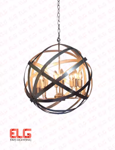 لوستر تسمه ای 8 شعله مدل RA1006