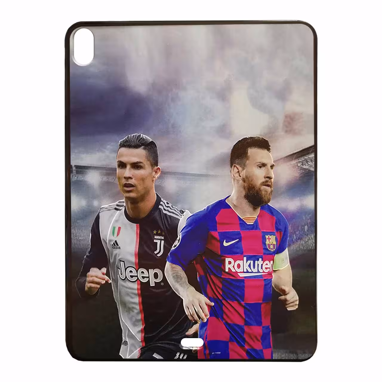 کاور طرح مسی و رونالدو | تبلت اپل iPad Air 4 - Air 5 - Air 6 - Air 11 (2024)