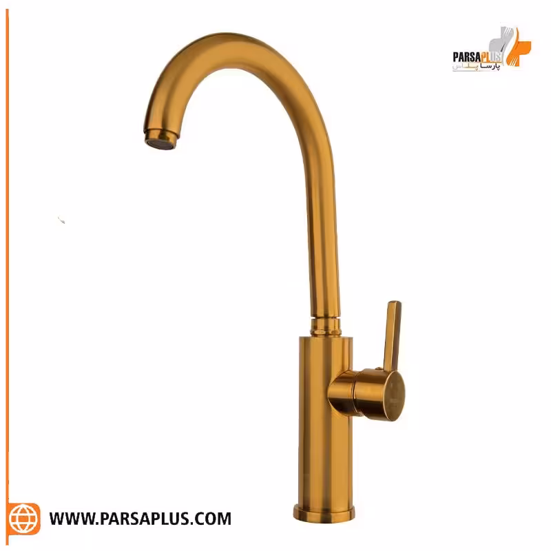 شیر آشپزخانه دوان مدل لتوم طلایی مات