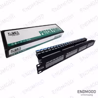 پچ پنل Cat6 24 پورت بدون کیستون فلزی UTP کی نت پلاس KP-N1133