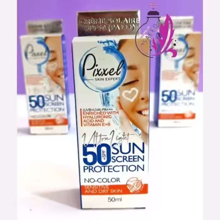 کرم ضد آفتاب پیکسل SPF50 پوست چرب  بی رنگ