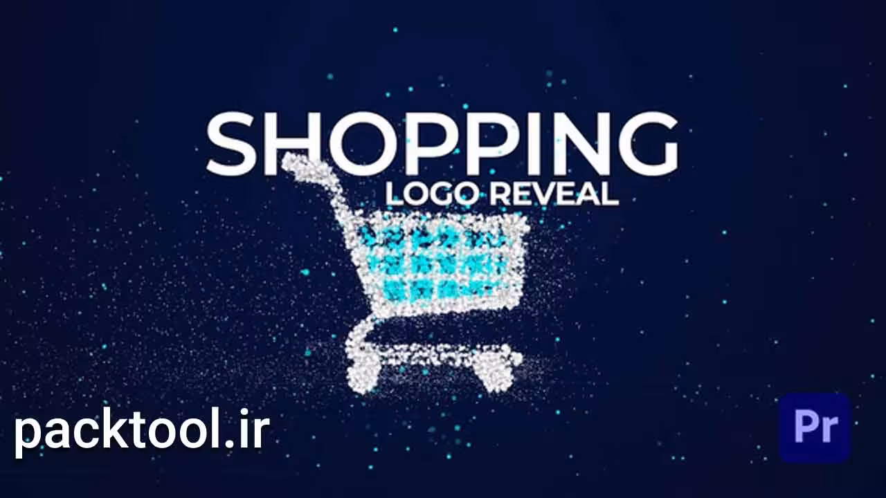 دانلود پروژه پریمیر پرو لوگو موشن فروشگاه آنلاین Online Shoppin Logo Reveal - پک تول