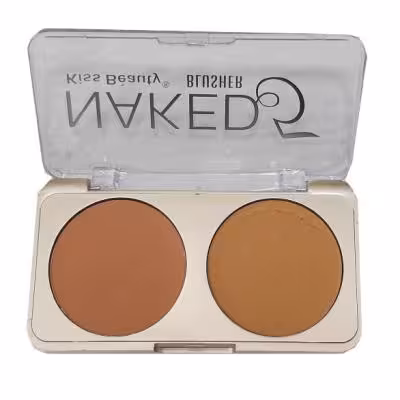 پالت 2 رنگ Kiss Beauty رژ گونه شماره 03