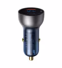 شارژر فندکی باسئوس مدل Particular Digital Display QC+PPS TZCCKX با کابل دو سر تایپ سی