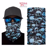 دستمال سر اسکارف دخترانه /پسرانه طرح اسکلت دار