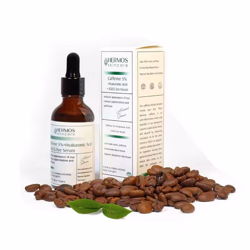 سرم دور چشم کافئین |  Caffeine 5%   hyaloronic acid هرموس