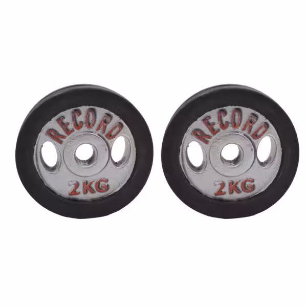 وزنه دمبلی رکورد کد 1520 وزن 2 کیلوگرم بسته 2 عددی