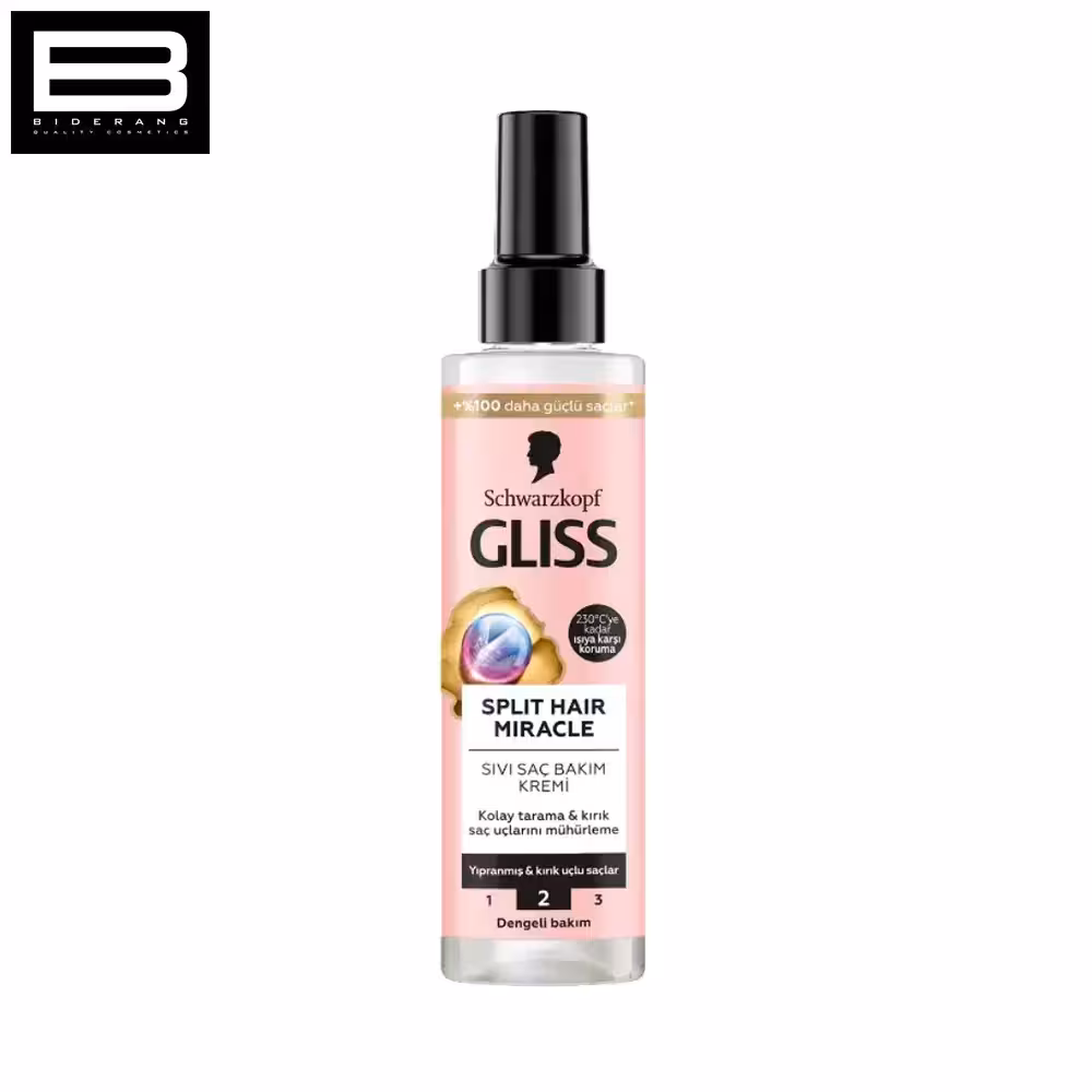 اسپری دوفاز ضد موخوره گلیس مدل Split Hair Miracle حجم 200ml