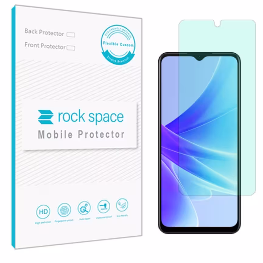 گلس اپو A77 4G مدل نانو هیدروژل گرین لایت برند راک اسپیس