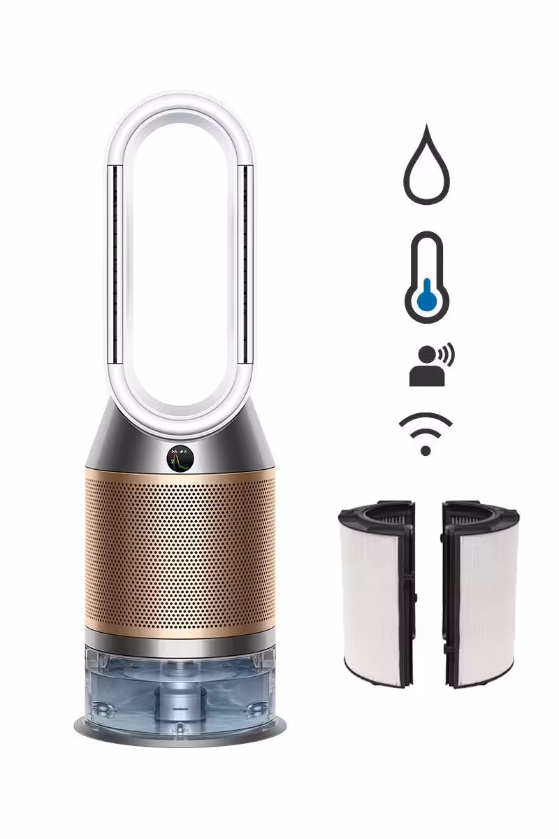 دستگاه تصفیه هوای برند Dyson مدل Humidify Cool™ PH2 سفید/طلایی