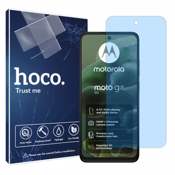 گلس موتورولا Moto G35 مدل هیدروژلی آنتی بلو برند هوکو کد S