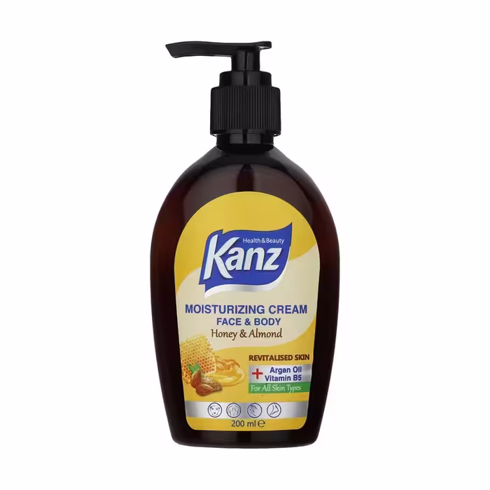 کرم مرطوب کننده پمپي 200ml عسل و بادام کنز