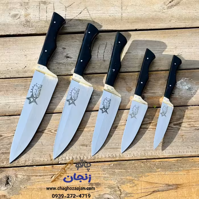 سرویس چاقو زنجان برای آشپزخانه 5 پارچه برند ستاره